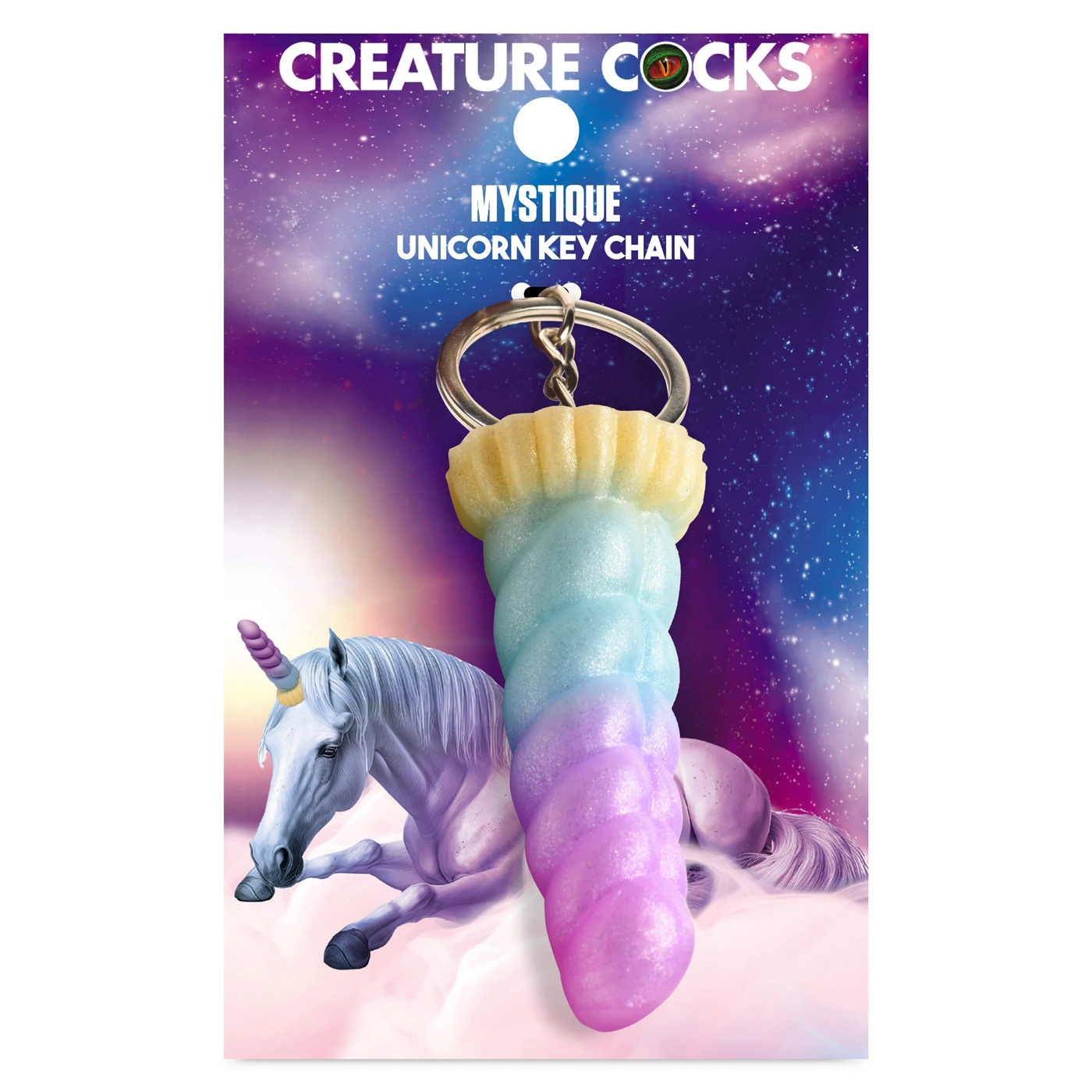 mystique unicorn keychain