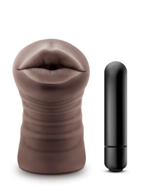 enlust krystal vibrating stroker brown