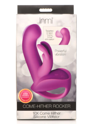 10x come hither rocket silicone vibrator purple