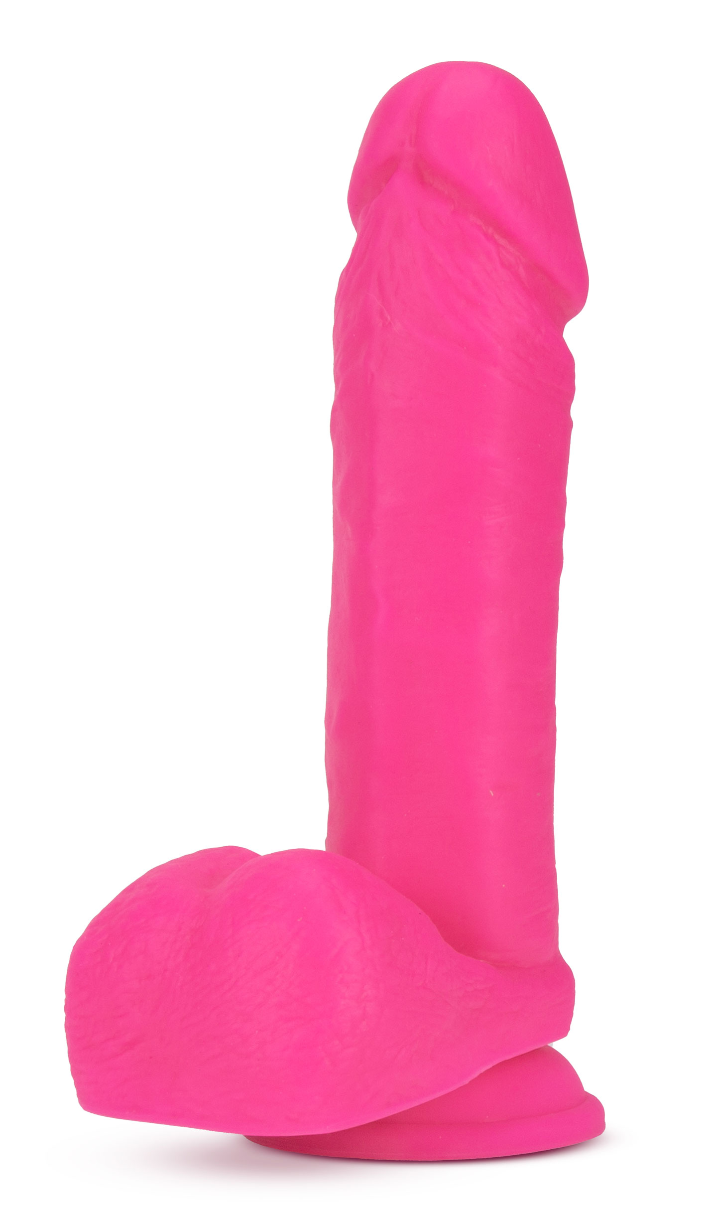 neo 8 inch dual density dildo neon pink