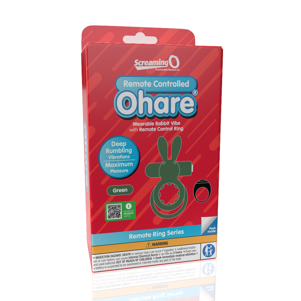 screaming o remote controlled ohare vibrating ring green screaming o remote controlled ohare vibrating ring green
