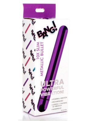 10x slim metallic bullet purple