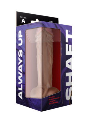 shaft model a 10.5 inch liquid silicone dong with balls pine