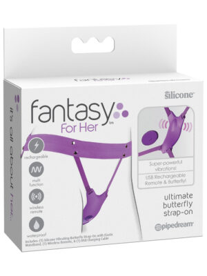 ultimate butterfly strap on purple