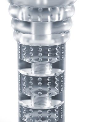 rize luz glow in the dark self lubricating stroker clear