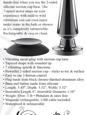advanced metal plug black chrome