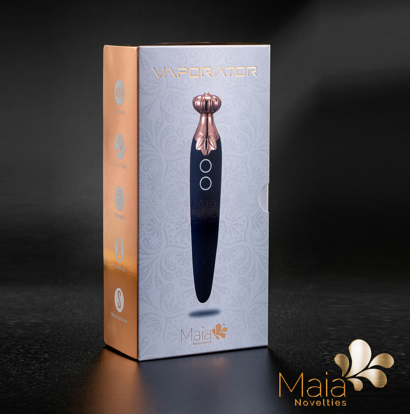 vaporator silicone vibrator 420 series black