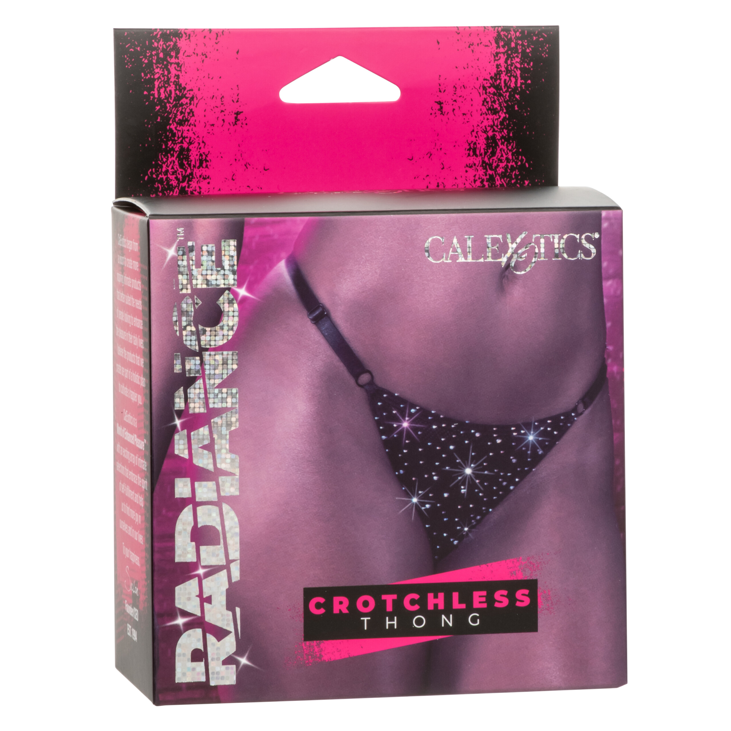 radiance crotchless thong one size black