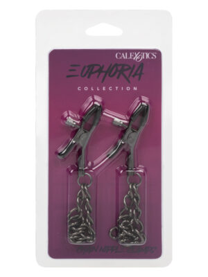 euphoria collection chain nipple clamps black