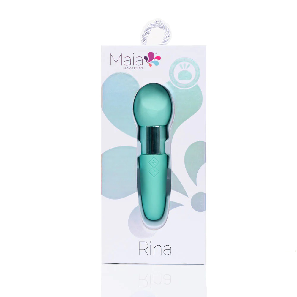rina rechargeable dual motor silicone 15 function vibrator green