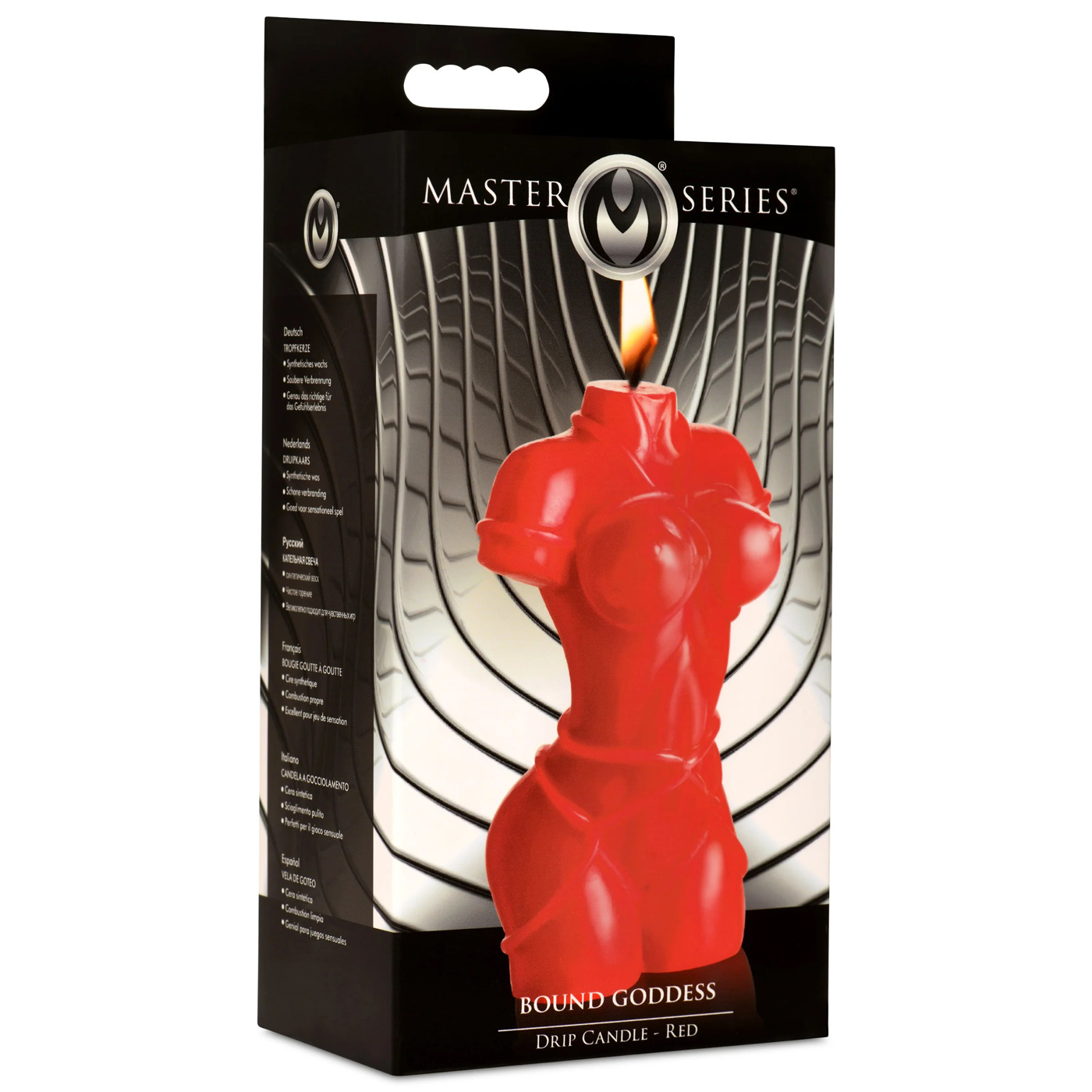 bound goddess drip candle red