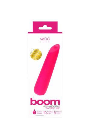 boom rechargeable warming vibe foxy pink