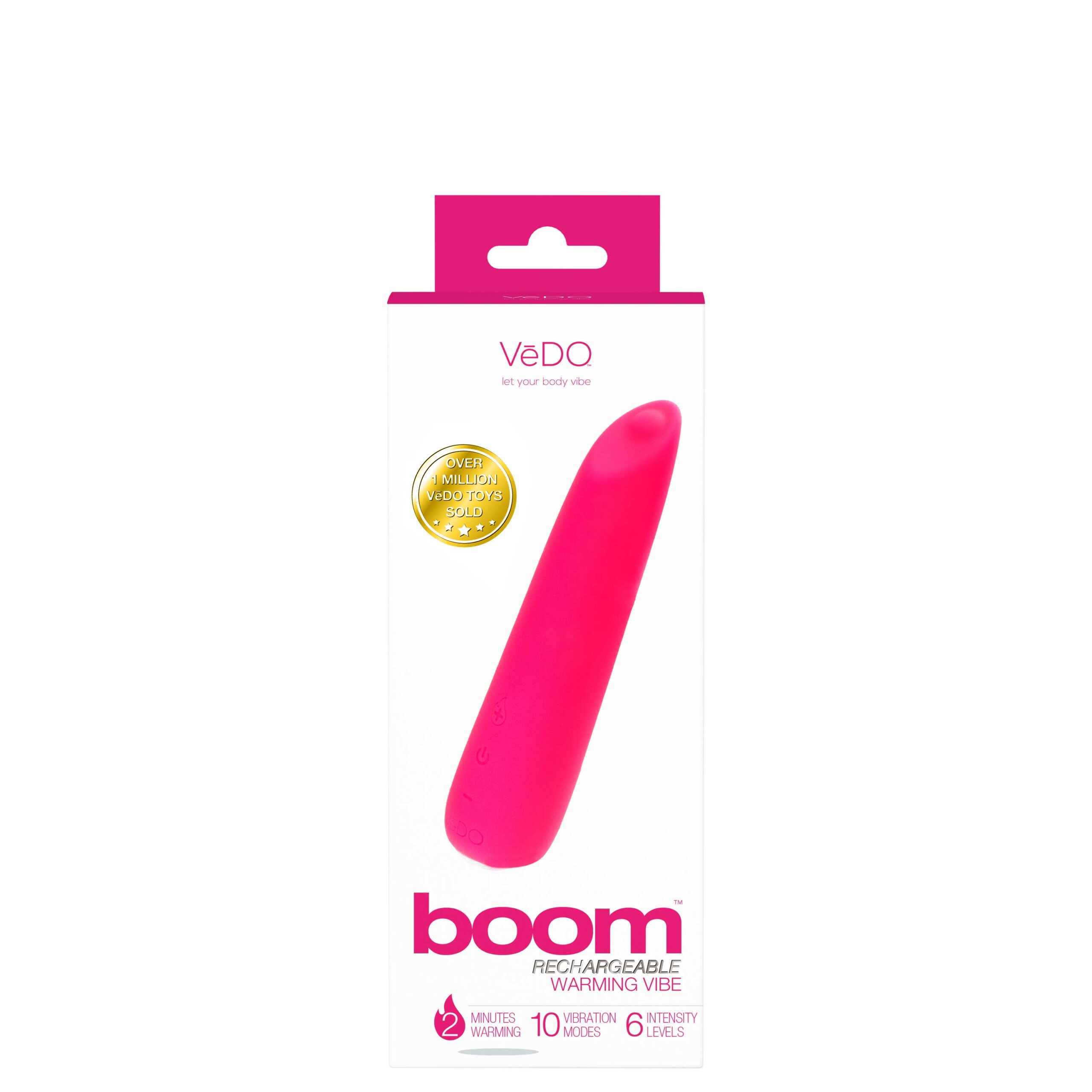 boom rechargeable warming vibe foxy pink
