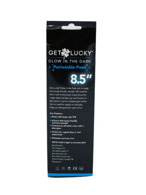 glow in the dark periwinkle peen dildo 8.5" glow in the dark periwinkle peen dildo 8.5"