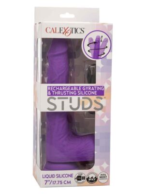 rechargeable gyrating and thrusting silicone studs purple rechargeable gyrating and thrusting silicone studs purple