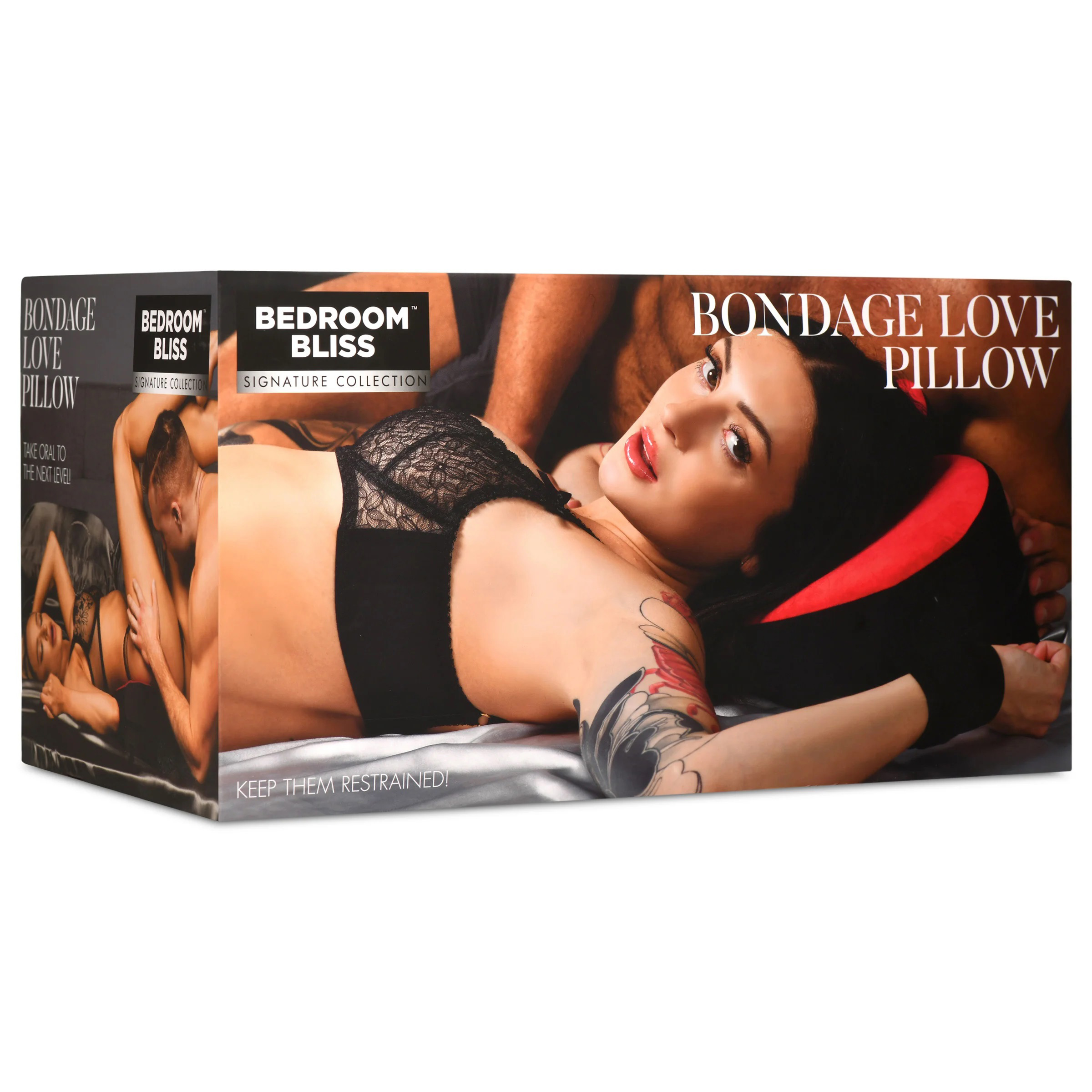 bondage love pillow black/red