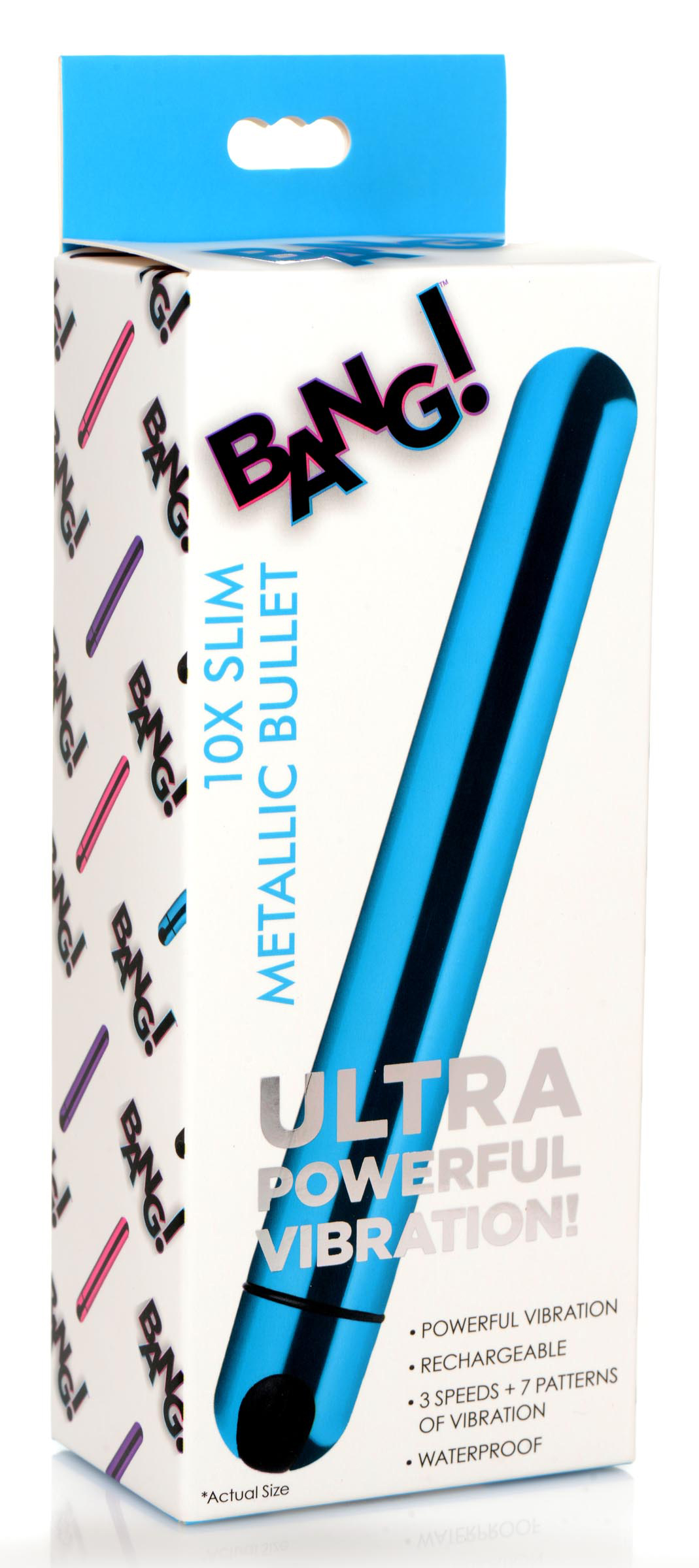 10x slim metallic bullet blue