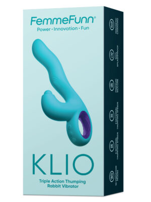 klio triple action thumping rabbit vibrator turquoise
