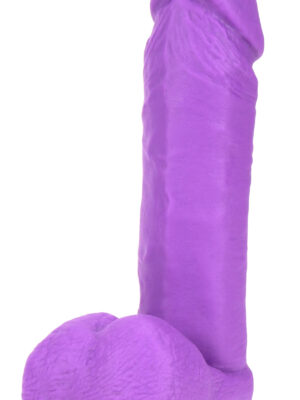 neo 8 inch dual density dildo neon purple