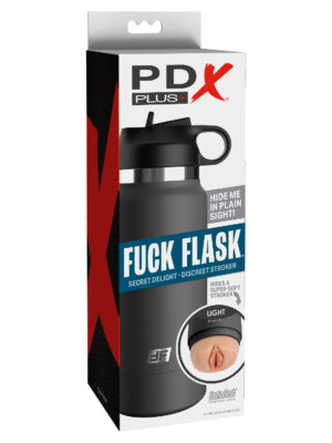 fuck flask secret delight grey bottle light