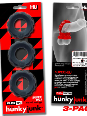 super huj 3 pack cockrings tar ice
