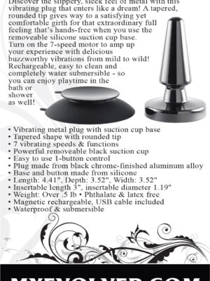 beginner metal plug black chrome