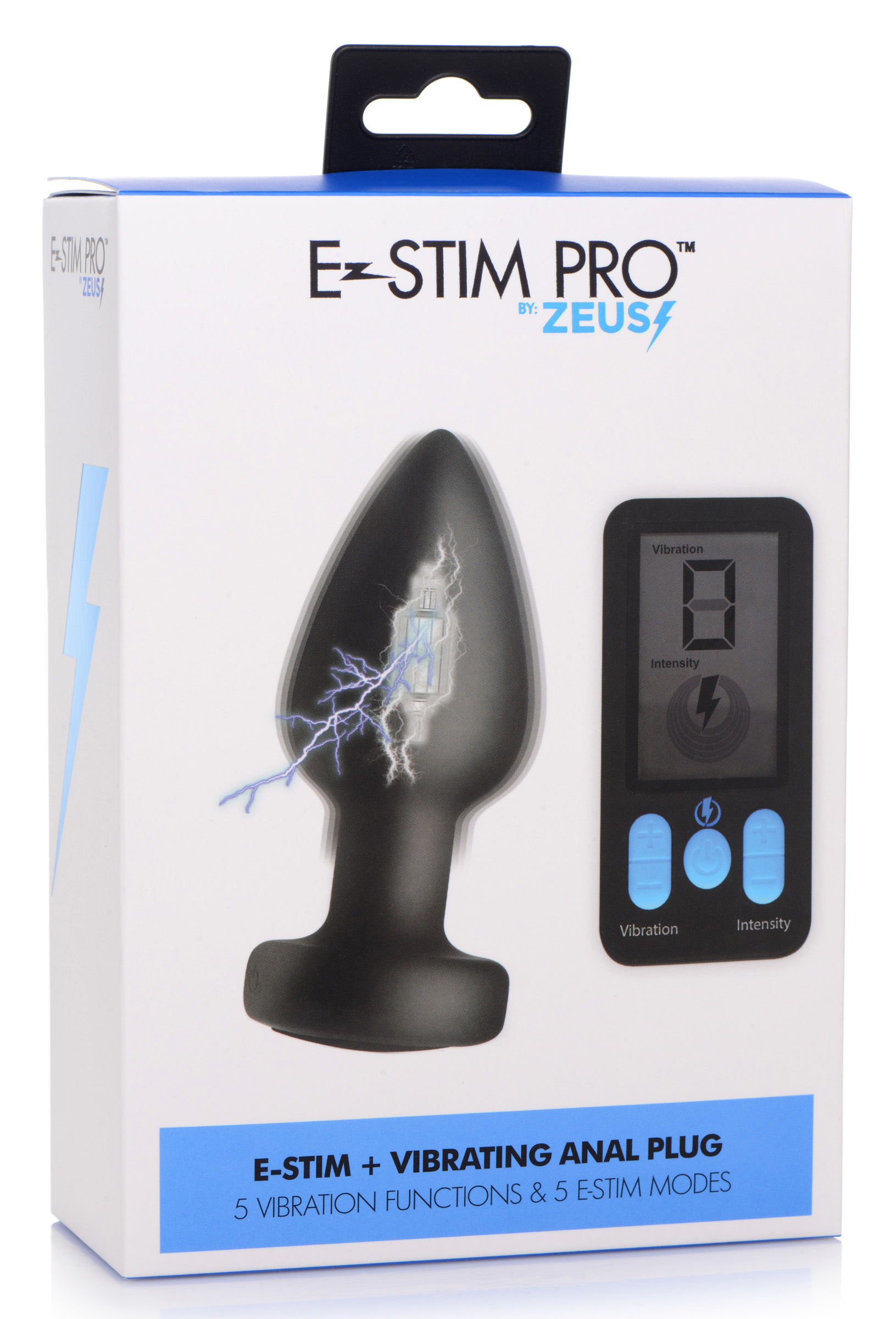 e stim and vibrating anal plug black e stim and vibrating anal plug black