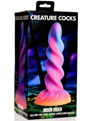 moon rider glow in the dark unicorn dildo