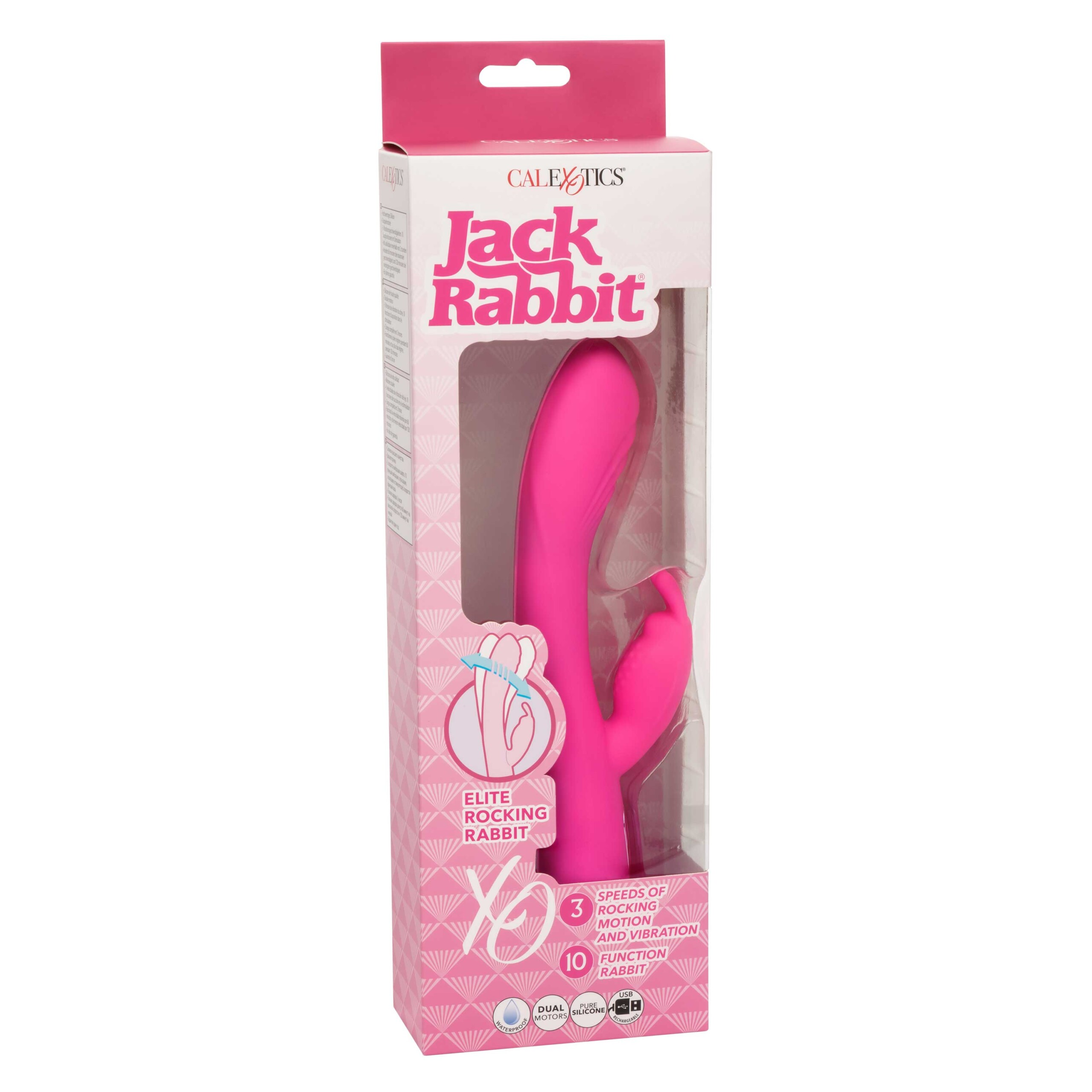 jack rabbit elite rocking rabbit pink