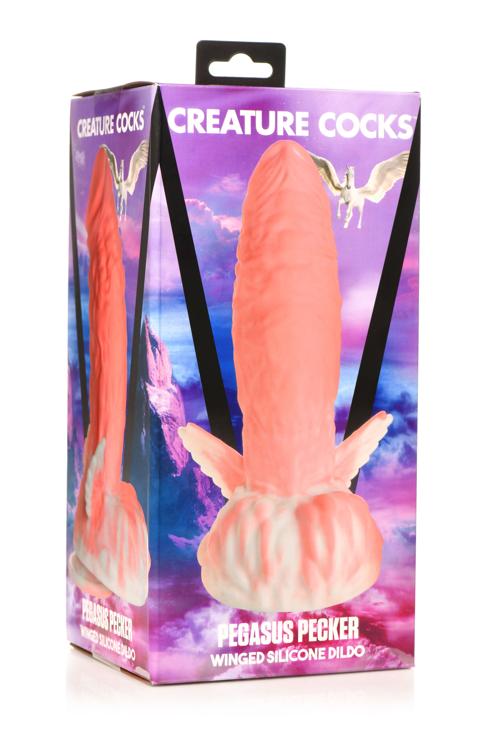 pegasus pecker winged silicone dildo pink/white
