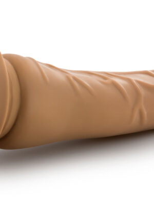 dr. skin silicone dr. noah 8 inch dong with suction cup mocha
