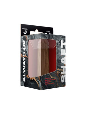 shaft model j 5.5 inch liquid silicone dong oak