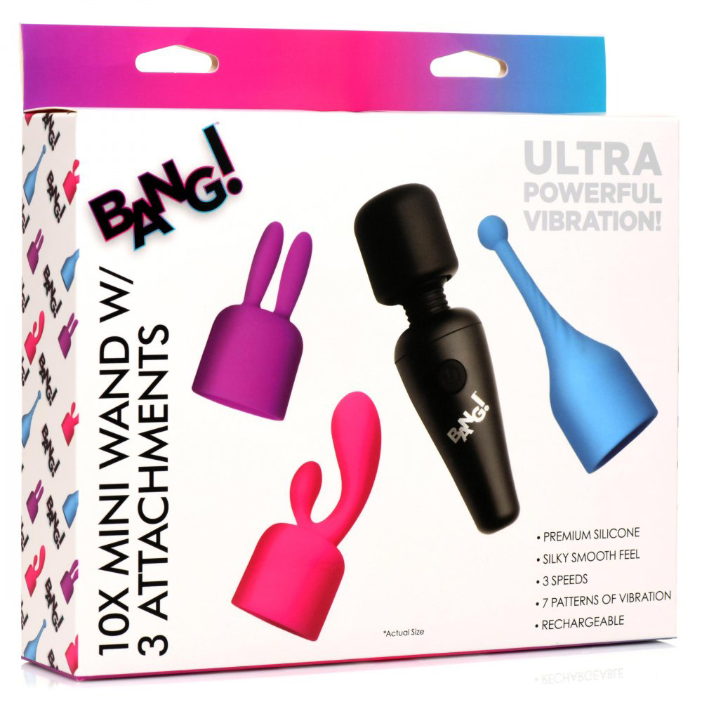 bang 10x mini wand with 3 attachments
