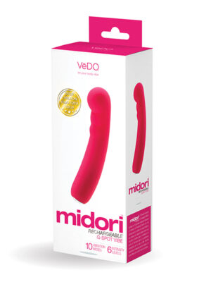 midori rechargeable g spot vibe foxy pink