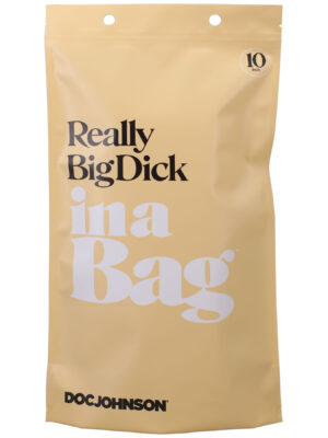 really big dick in a bag 10 inch clear