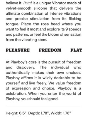 playboy pleasure petal vibrator plum