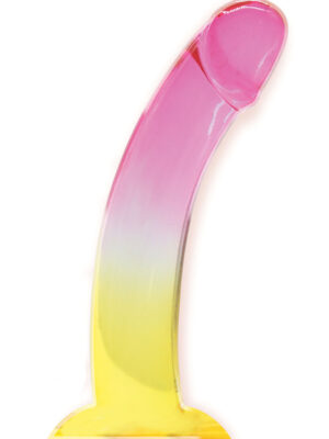 shades, 8.25" smoothie jelly tpr gradient dong pink and yellow