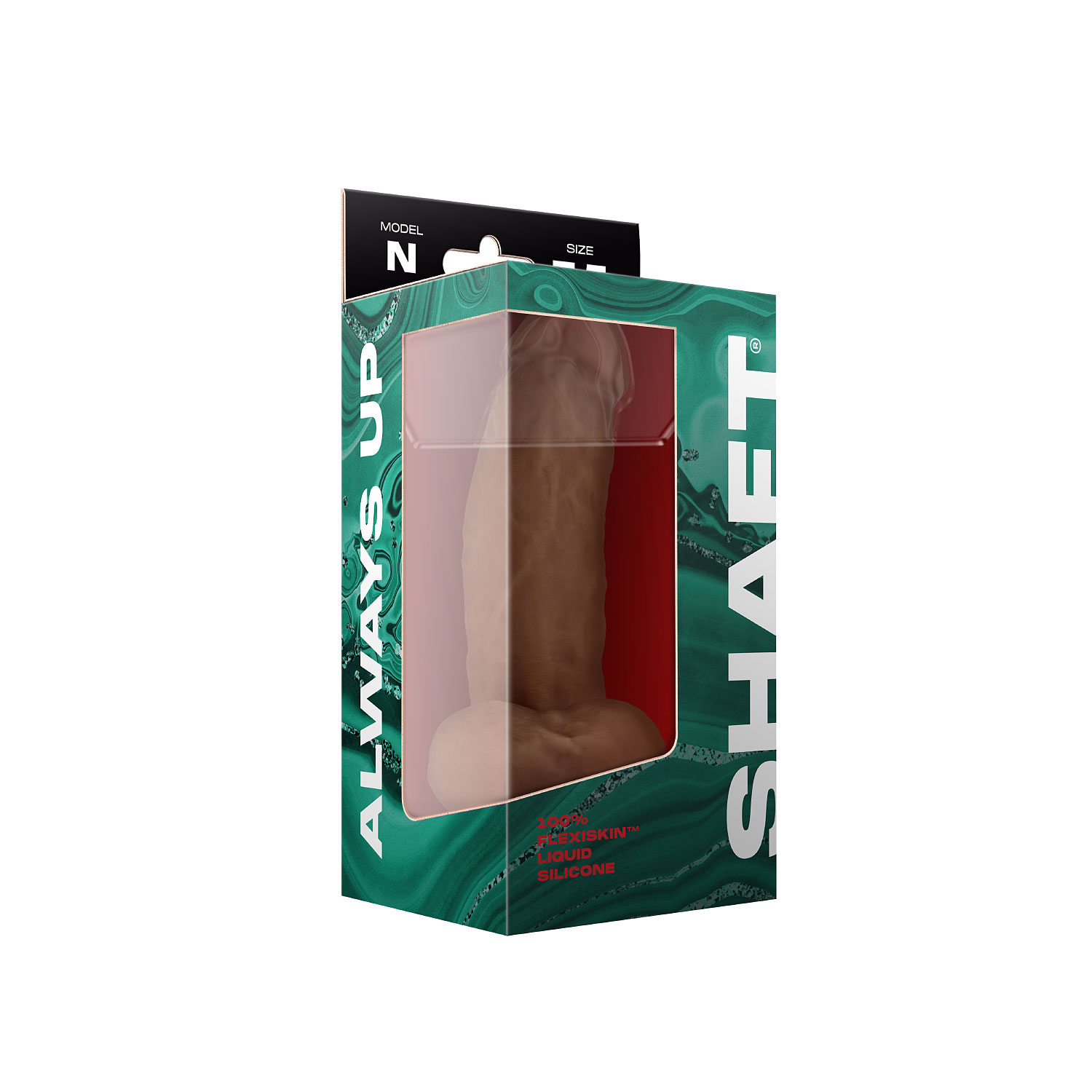 shaft model n 7.5 inch liquid silicone dong with balls oak shaft model n 7.5 inch liquid silicone dong with balls oak
