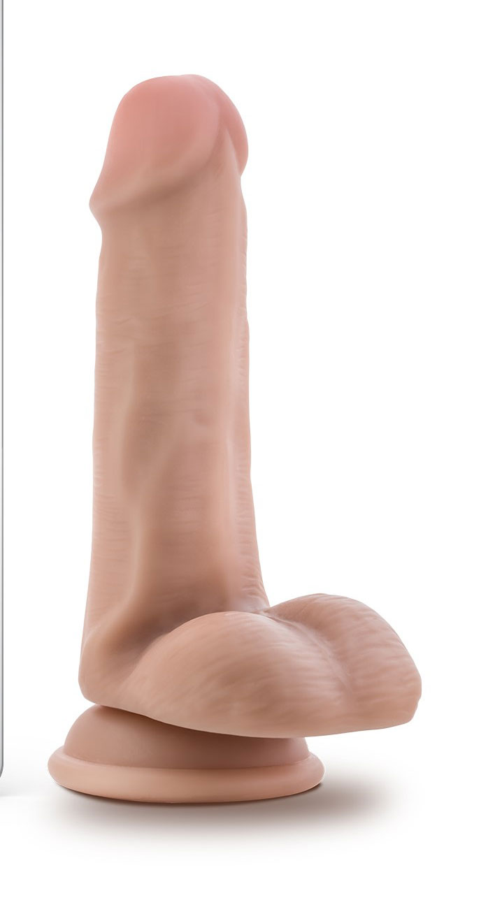 dr. skin dr. jeffrey 6.5 inch dildo with balls beige