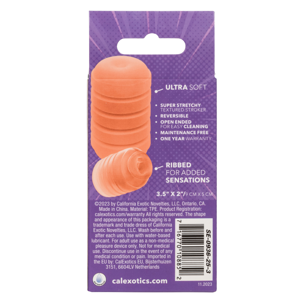 pop sock ribbed orange