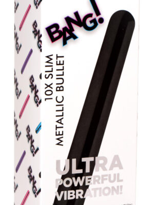 10x slim metallic bullet black