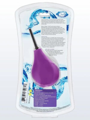 cloud 9 fresh and deluxe anal soft tip enema douche 7.6oz with ez squeeze bulb and 2 c rings