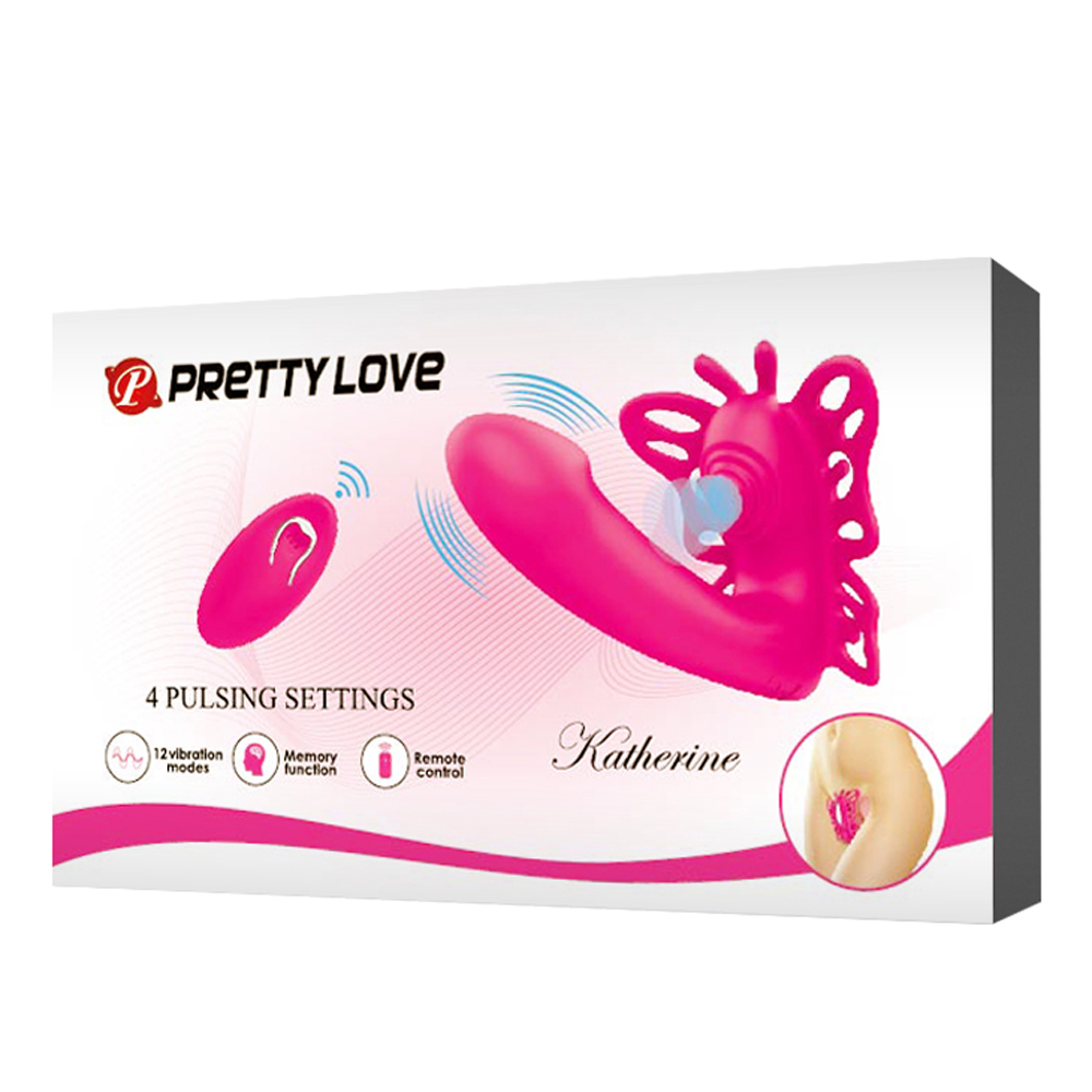pretty love katherine wearable butterfly vibrator fuchsia