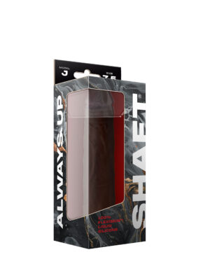 shaft model j 7.5 inch liquid silicone dong mahogany