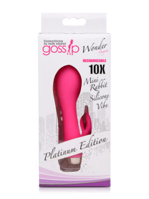 wonder mini rabbit silicone vibrator pink