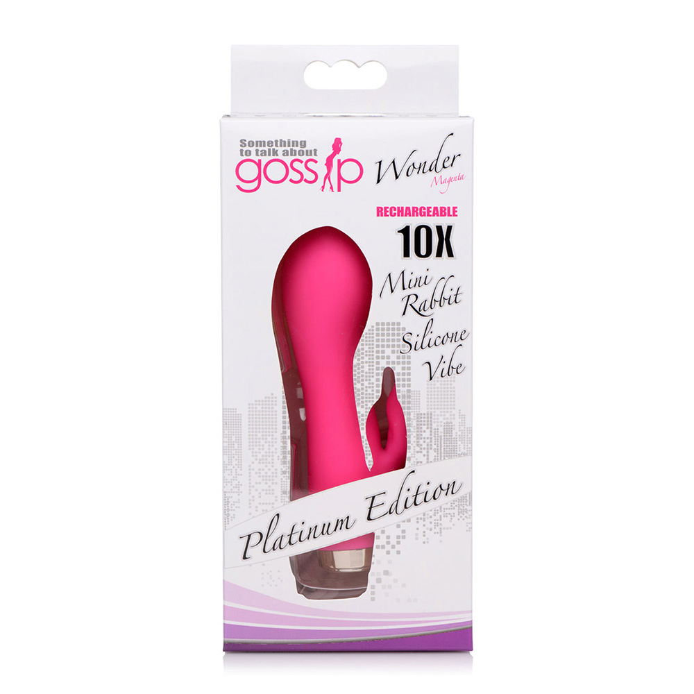 wonder mini rabbit silicone vibrator pink wonder mini rabbit silicone vibrator pink