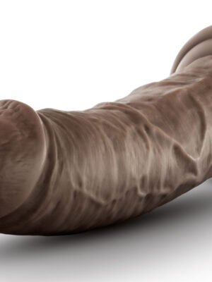 dr. skin silicone dr. shepherd 8 inch dildo with suction cup chocolate