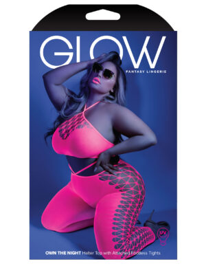 own the night bodystocking queen neon pink