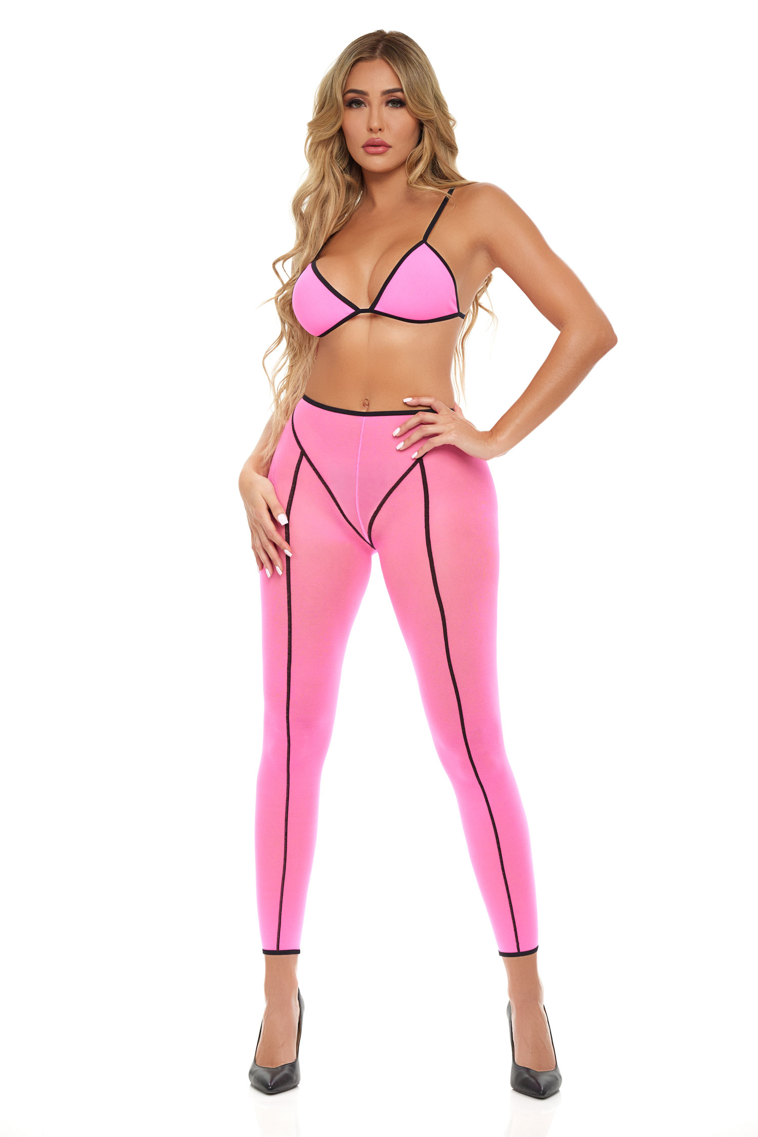 double vision 2pc bra set pink double vision 2pc bra set pink
