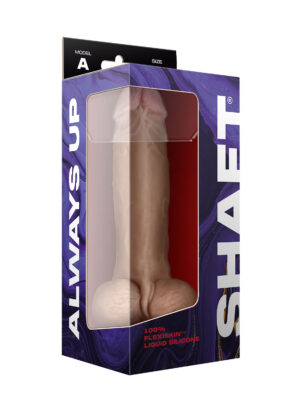 shaft model a 9.5 inch liquid silicone dong with balls pine